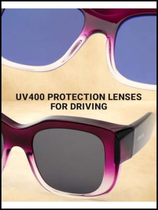 Polarized Over Glasses Sunglasses Large Square Fit Over Driving